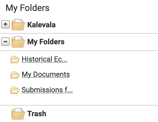 My folders